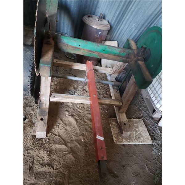 Large Antique Buzz Saw Stove Not Included