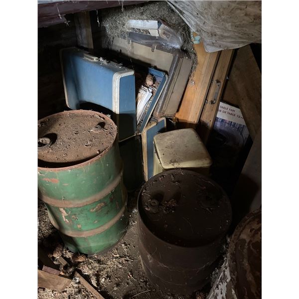 Metal Drums & Mystery Pile