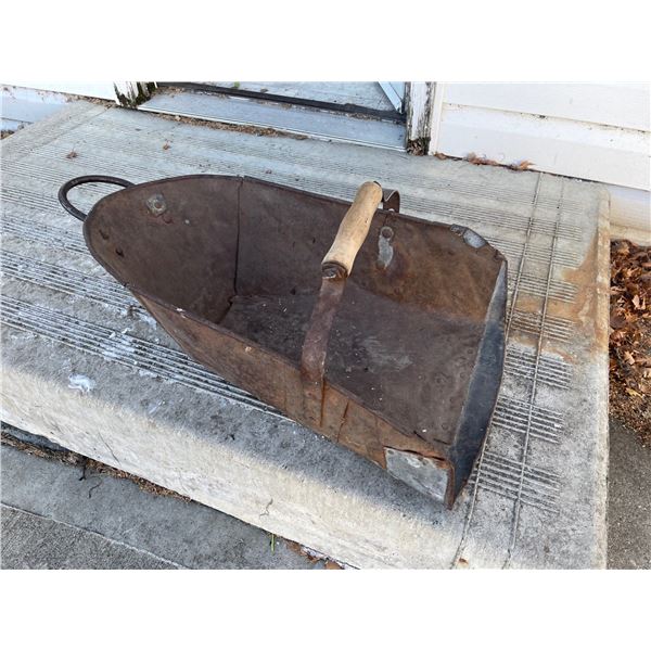 Antique Coal Hod Large Metal