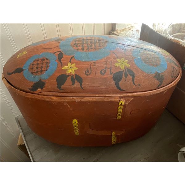 Southwest Large Wood Bowl & Lid 14L