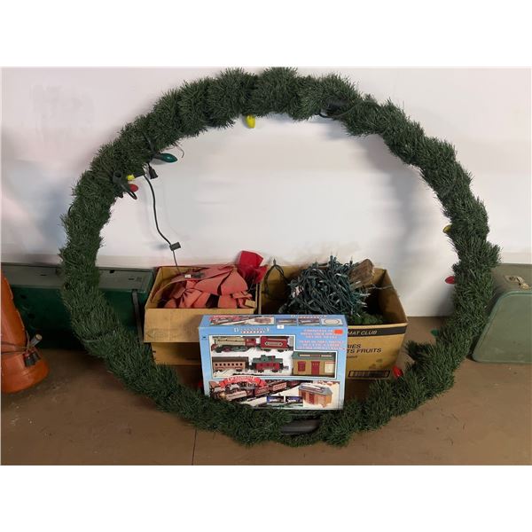 Dickensville Christmas Train & Decorations