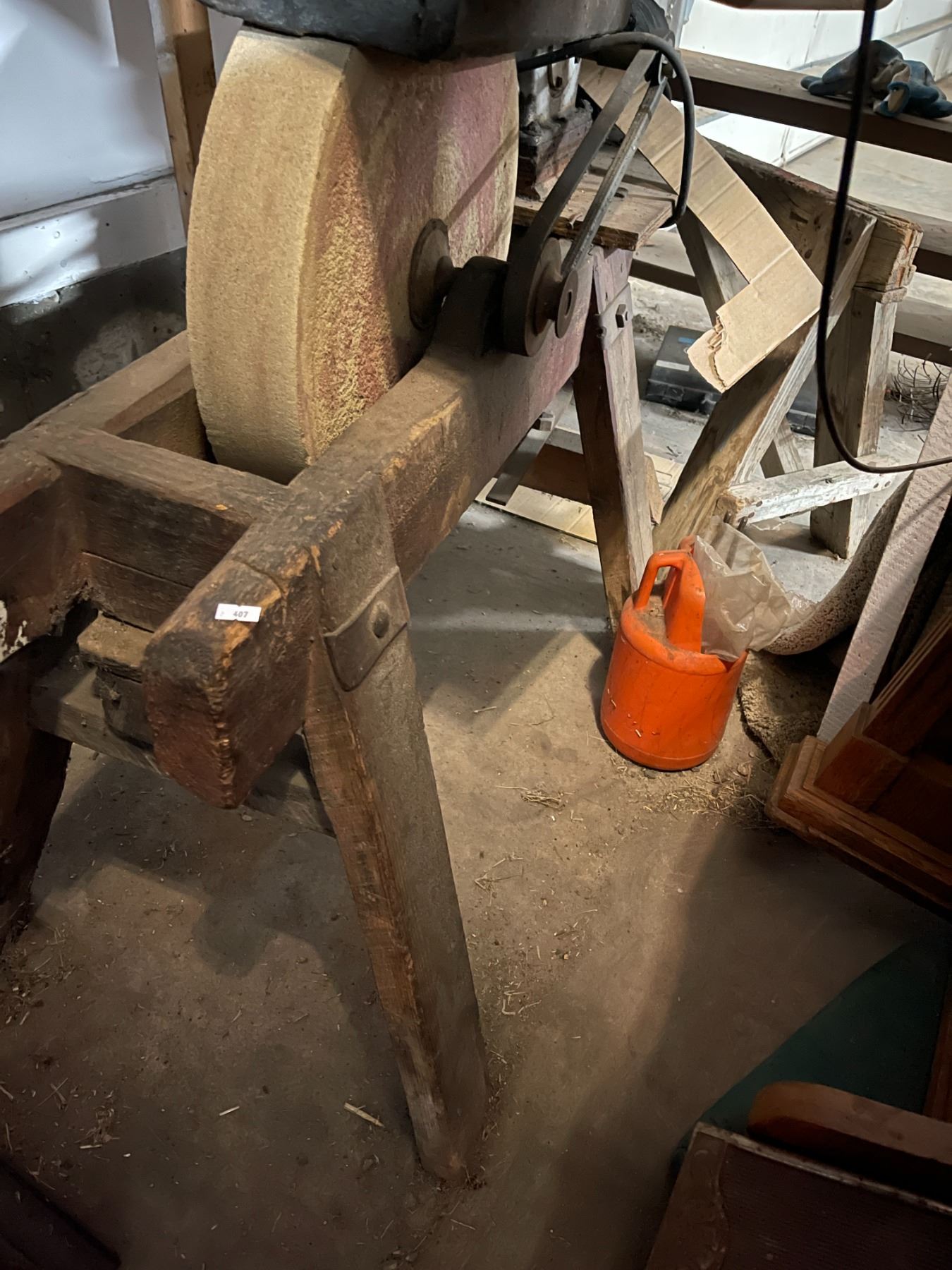 Antique Sharpening Stone Wheel Beck Auctions Inc.