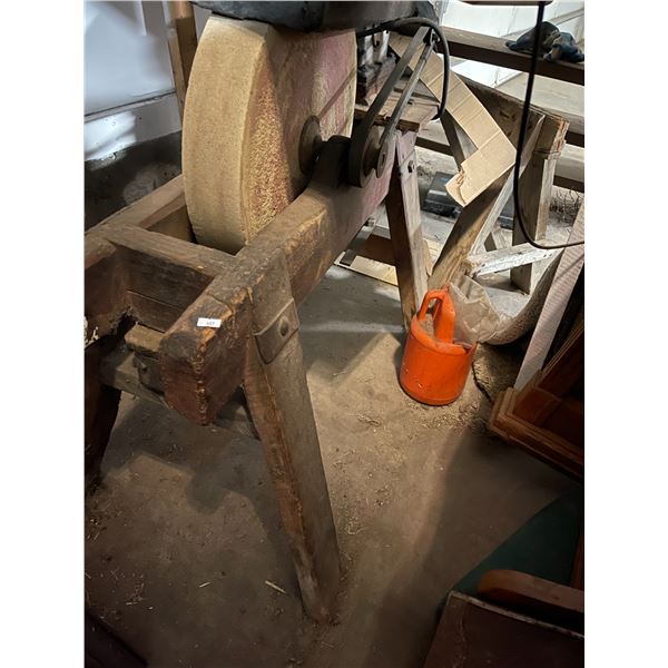 Antique Sharpening Stone Wheel