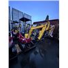 Image 2 : AGT INDUSTRIAL QH12 830LBS CAPACITY BRIGHT YELLOW GAS POWERED MINI EXCAVATOR