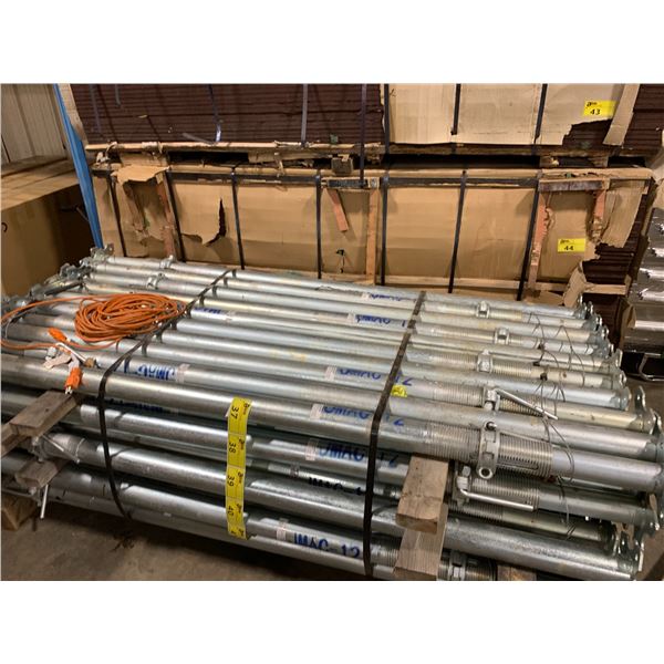 LOT OF 10 JMAC-12 12,364LBS CAPACITY INDUSTRIAL POLE SHORES (HAS CERTIFICATION SPECS)