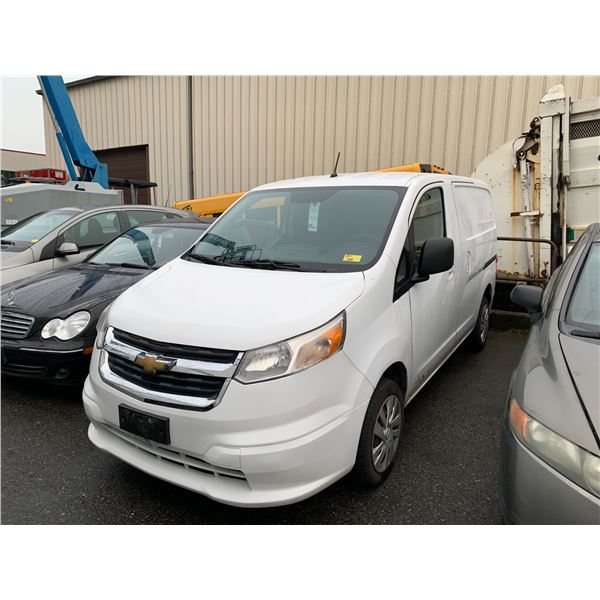 *R* 2015 CHEVROLET CITY EXPRESS LT, 4DR VAN, WHITE, VIN # 3N63M0ZN9FK702414