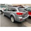 Image 2 : *R* 2011 SUBARU OUTBACK, 4DR SW, GREY, VIN # 4S4BRGGC4B3419148