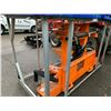 Image 3 : GREATBEAR ORANGE HYDRAULIC SKID STEER TREE CUTTING ATTACHMENT WITH HAND CONTROLS