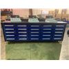 Image 1 : STEELMAN BLUE 25 DRAWER WORKBENCH 36"H X 112"W X 22"D WITH ANTI-SLIP LINING,