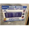 Image 2 : STEELMAN BLUE 25 DRAWER WORKBENCH 36"H X 112"W X 22"D WITH ANTI-SLIP LINING,