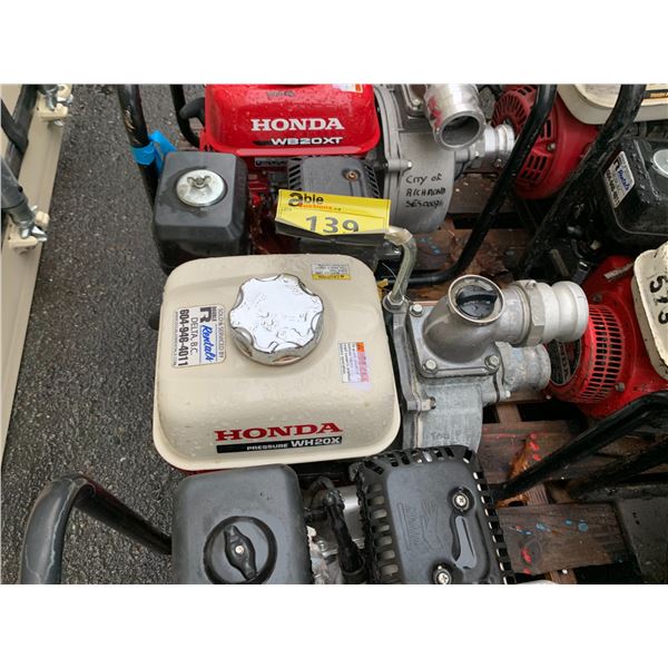 HONDA WH 20 X GAS POWERED TRASH PUMP