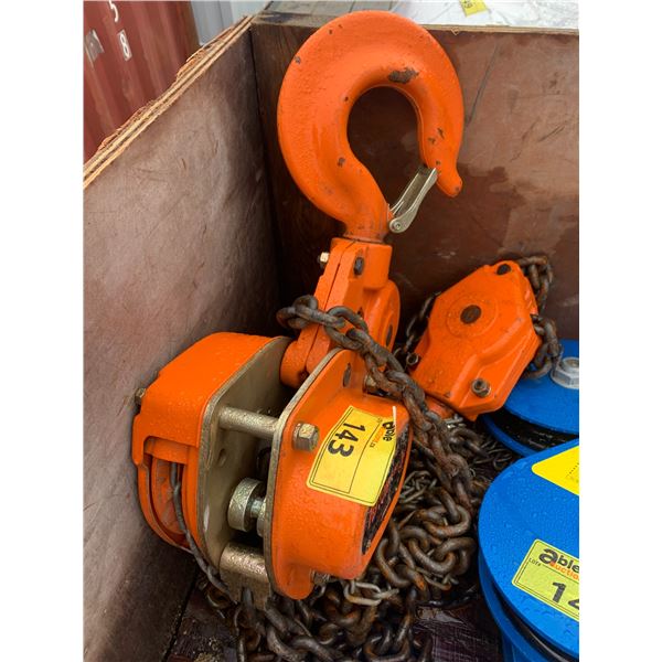 JET 10 TON KCH SERIES HEAVY DUTY INDUSTRIAL CHAIN HOIST