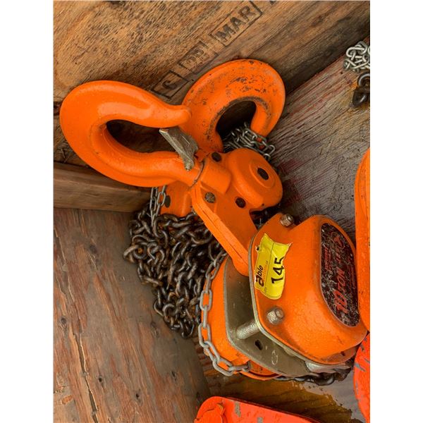 JET 10 TON KCH SERIES HEAVY DUTY INDUSTRIAL CHAIN HOIST