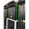 Image 2 : PACK OF 20 BLACK METAL 10FT X 7 FT PUBLIC SITE FENCING WITH POLES