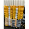 Image 1 : PALLET OF YELLOW / BLACK PLASTIC INTERLOCKING EVENT FENCING