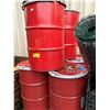 Image 1 : PALLET OF 6 COATED FOOD GRADE STEEL STORAGE DRUMS