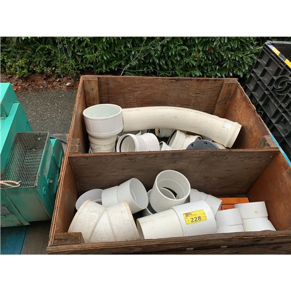 PALLET CRATE OF ASSORTED HEAVY DUTY PLUMBING MATERIAL