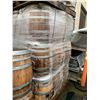 Image 2 : PALLETS OF 27 SMALL COMMERCIAL OAK WHISKEY BARRELS