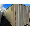 Image 2 : 40' SHIPPING/STORAGE CONTAINER WIRED WITH ELECTRICITY WITH SIDE ROLL UP DOOR AND REAR DOOR