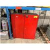 Image 1 : RED INDUSTRIAL 5 SHELF STORAGE CABINET ( APPROX. 32" W X 13.5" D X 36" H )