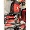 Image 2 : MILWAUKEE CORDLESS HAND TOOL LOT INCLUDING 4 BATTERIES, 2 GRINDERS, RECIPROCATING SAW, ELECTRIC