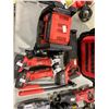 Image 2 : MILWAUKEE CORDLESS HAND TOOL LOT INCLUDING 4 BATTERIES, 2 GRINDERS, RECIPROCATING SAW, ELECTRIC