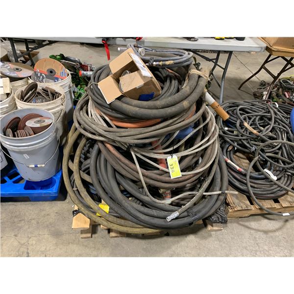 PALLET OF INDUSTRIAL WATER/AIR HOSES & SUCTIONS HOSES