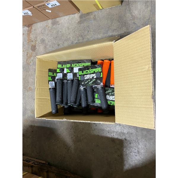 3 BOXES OF TOTAL 150 PAIRS BLACK COLOR BLACKSPIRE HANDLEBAR GRIPS