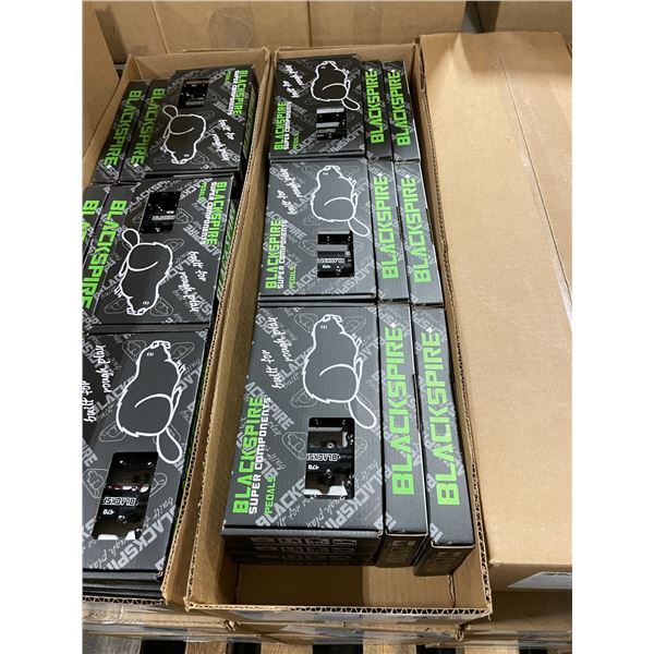 LARGE BOX OF 18 PAIR BLACK BLACKSPIRE SUPER COMPONENTS BIG SLIM PEDALS