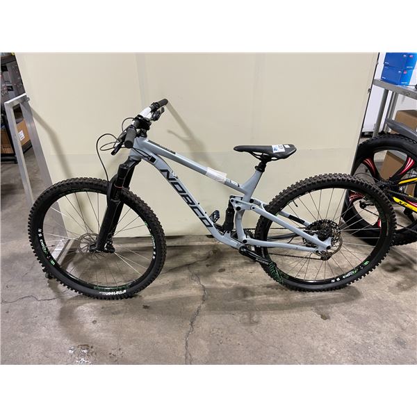 NORCO FLUID 9 GREY 12 SPEED FULL SUSPENSION MOUNTAIN BIKE WITH FULL DISC BRAKES * FRAME SIZE LARGE*