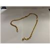 Image 1 : ONE 18K YELLOW GOLD HEAVY OVAL SHAPED LINK CHAIN NECKLACE