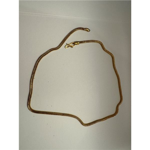 22KT YELLOW GOLD FANCY ROUNDED BALL LINK CHAIN