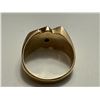 Image 2 : 10KT YELLOW GOLD DIAMOND GENTS DRESS RING