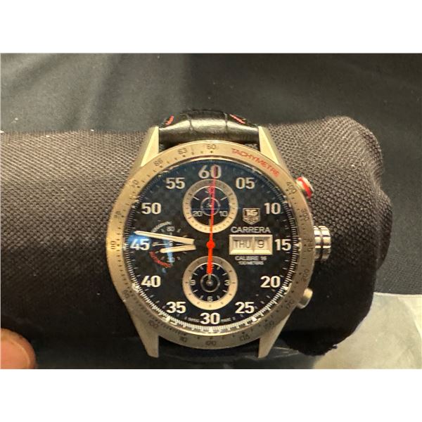 MEN'S TAG HEUER CARRERA 43MM TITANIUM AND CARBON FIBRE WATCH