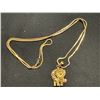 Image 1 : 10K CHAIN 22" WITH 10K ELEPHANT PENDANT  10G
