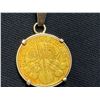 Image 1 : 10K PENDANT S/W 1989 AUSTRIA 500 SCHILLING GOLD COIN 9.2 GRAMS