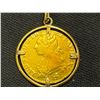 Image 1 : 18K PENDANT WITH LOUIS XV 1775 GOLD COIN 8.9 GRAMS