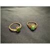 Image 1 : 14K RING WITH JADEITE AND 10K RING WITH JADE 4G TOTAL