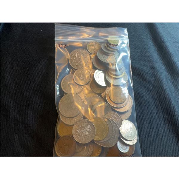 VINTAGE FOREIGN COIN ASSORTMENT