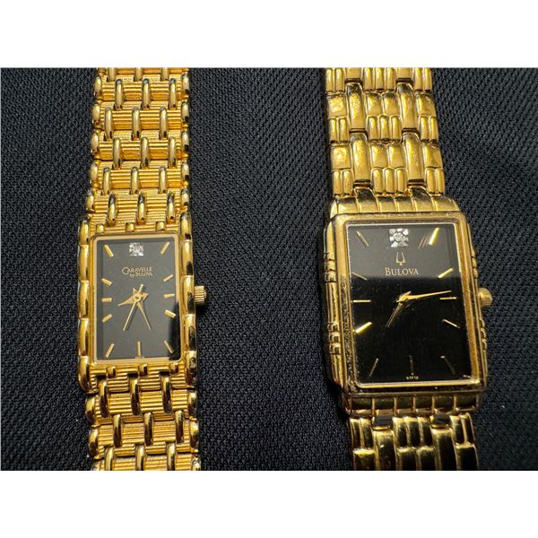 MENS BULOVA WATCH AND LADIES CARAVELLE BY BULOVA