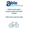 Image 1 : VIDEO - THINGS TO KNOW ABOUT BUYING A POLICE RECOVERED BICYCLE