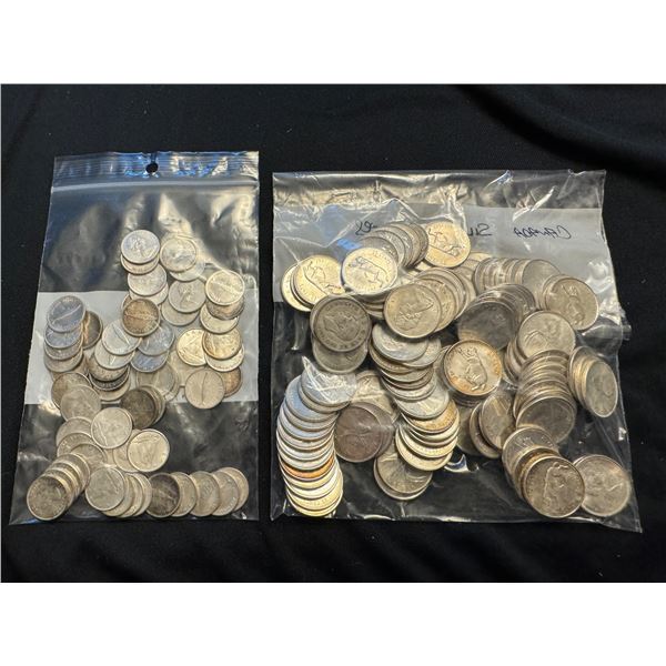 CANADA SILVER QUARTERS, DIMES, NICKELS, ETC