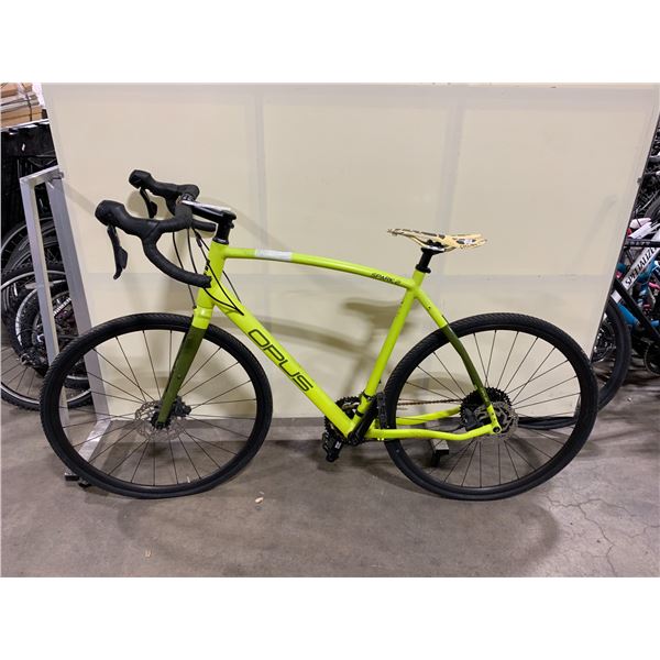 OPLUS SPARK 2 GREEN 18 SPEED RACE BIKE WITH FULL DISC BRAKES