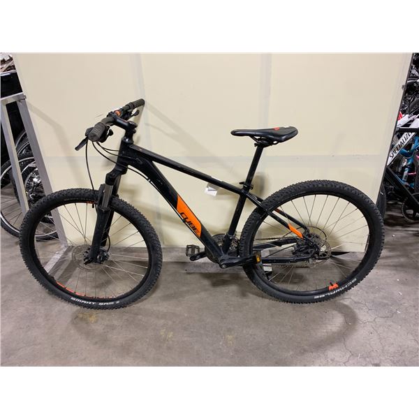 CUBE ARG PRO BLACK/ORANGE 24 SPEED FRONT SUSPENSION MOUNTAIN BIKE WITH FULL DISC BRAKES