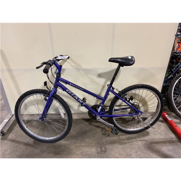 GIANT AWESOME PURPLE 18 SPEED MOUNTAIN BIKE