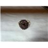 Image 1 : 14K LADIES CLUSTER RING WITH GARNETS 3.8G