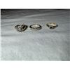 Image 1 : 2-14K LADIES RINGS WITH MOISSANITES AND 1-10K LADIES RING