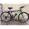 Image 2 : TREK ANTELOPE 830 PURPLE WITH GREEN DETAILS 21 SPEED MOUNTAIN BIKE