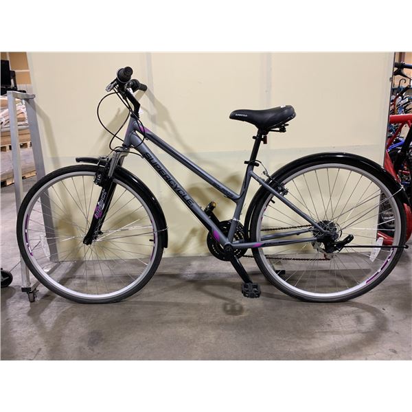 SPECIALIZED SOLARIS GREY 18 SPEED FRONT SUSPENSION CRUISER STYLE BIKE