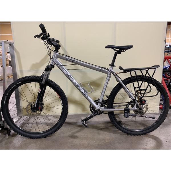 ROCKY MOUNTAIN FUSION SILVER 27 SPEED FRONT SUSPENSION MOUNTAIN BIKE WITH FULL DISC BRAKE